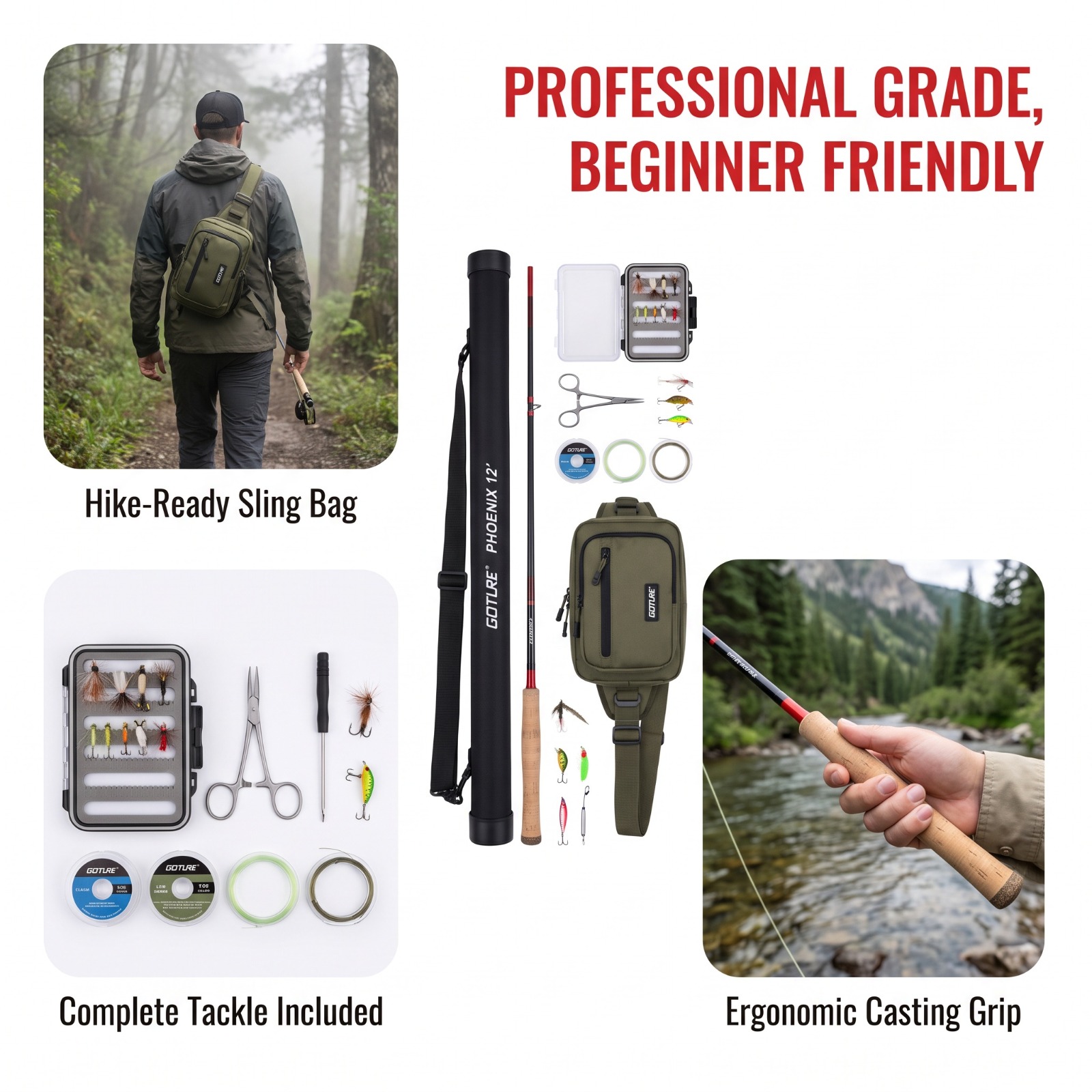 Conjunto de Vara de Pesca Tenk - Fly Fishing Set avaliação e preço