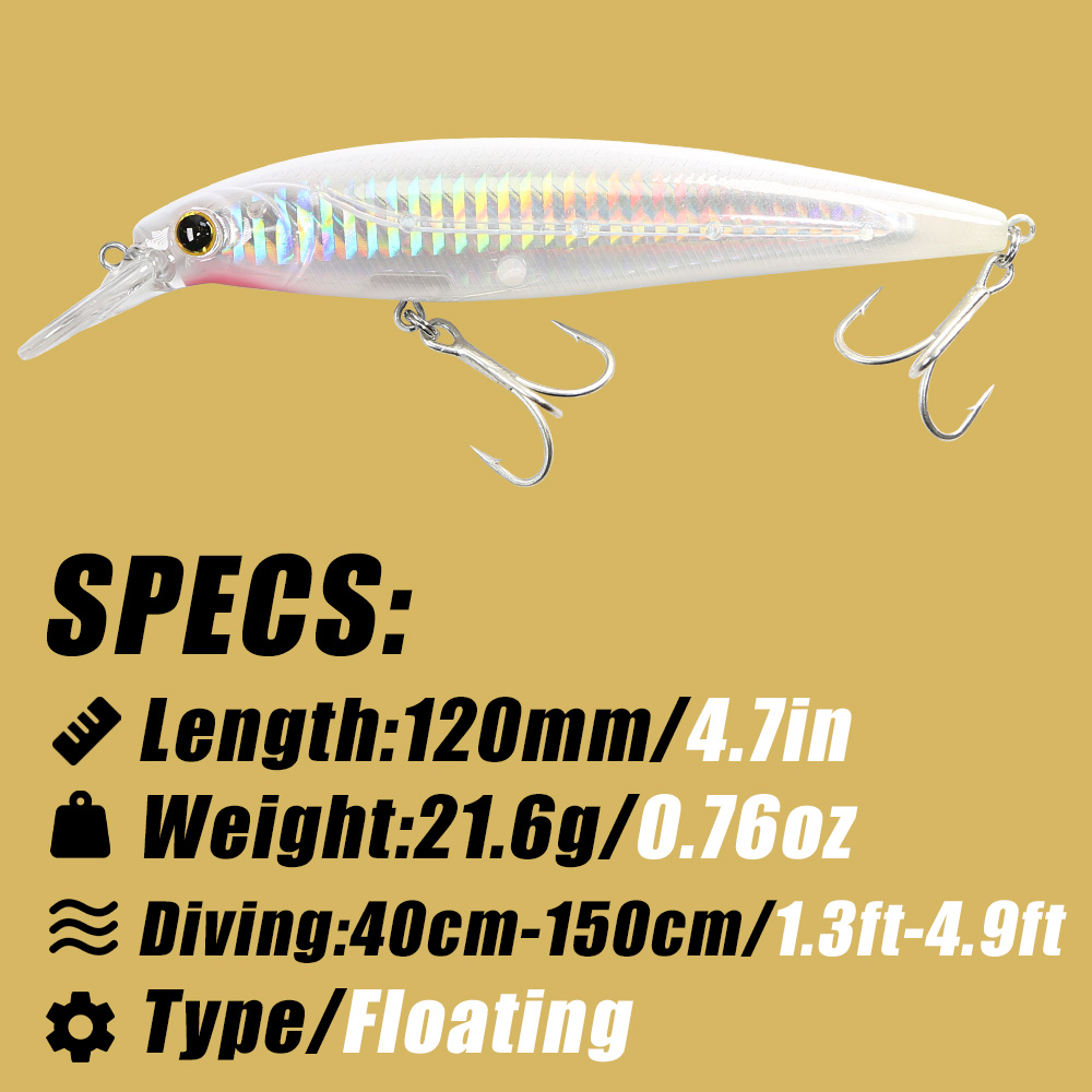 B & u minnow jerkbait isca art - Fishing Equipment Daiwa avaliação e preço